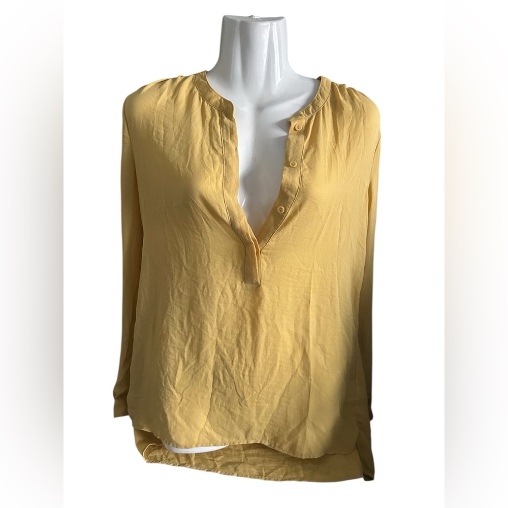 a.n.a Mustard Yellow Blouse